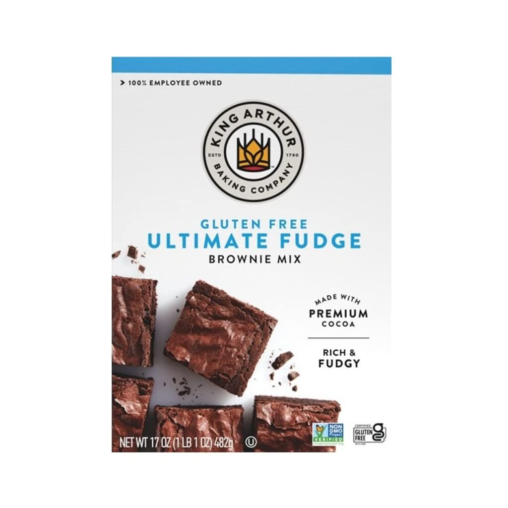 King Arthur Gluten Free Ultimate Fudge Brownie Mix - easy chocolate brownie recipe for gluten-sensitive baking